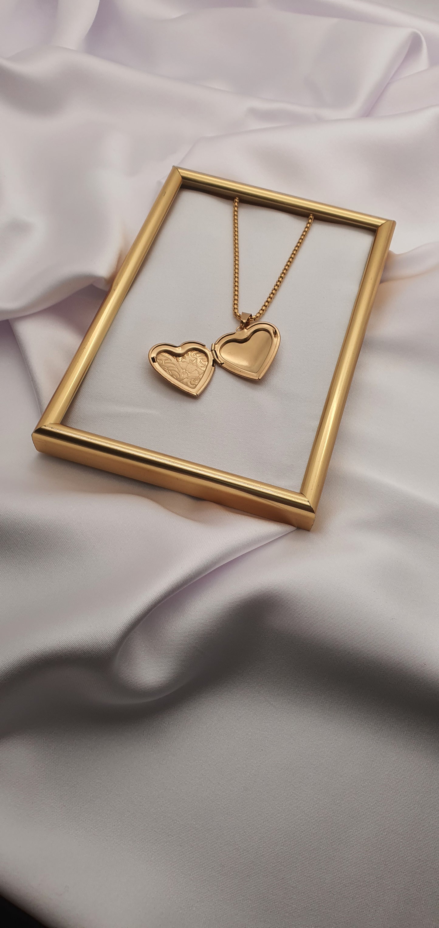 "OPEN HEART" PENDANT NECKLACE