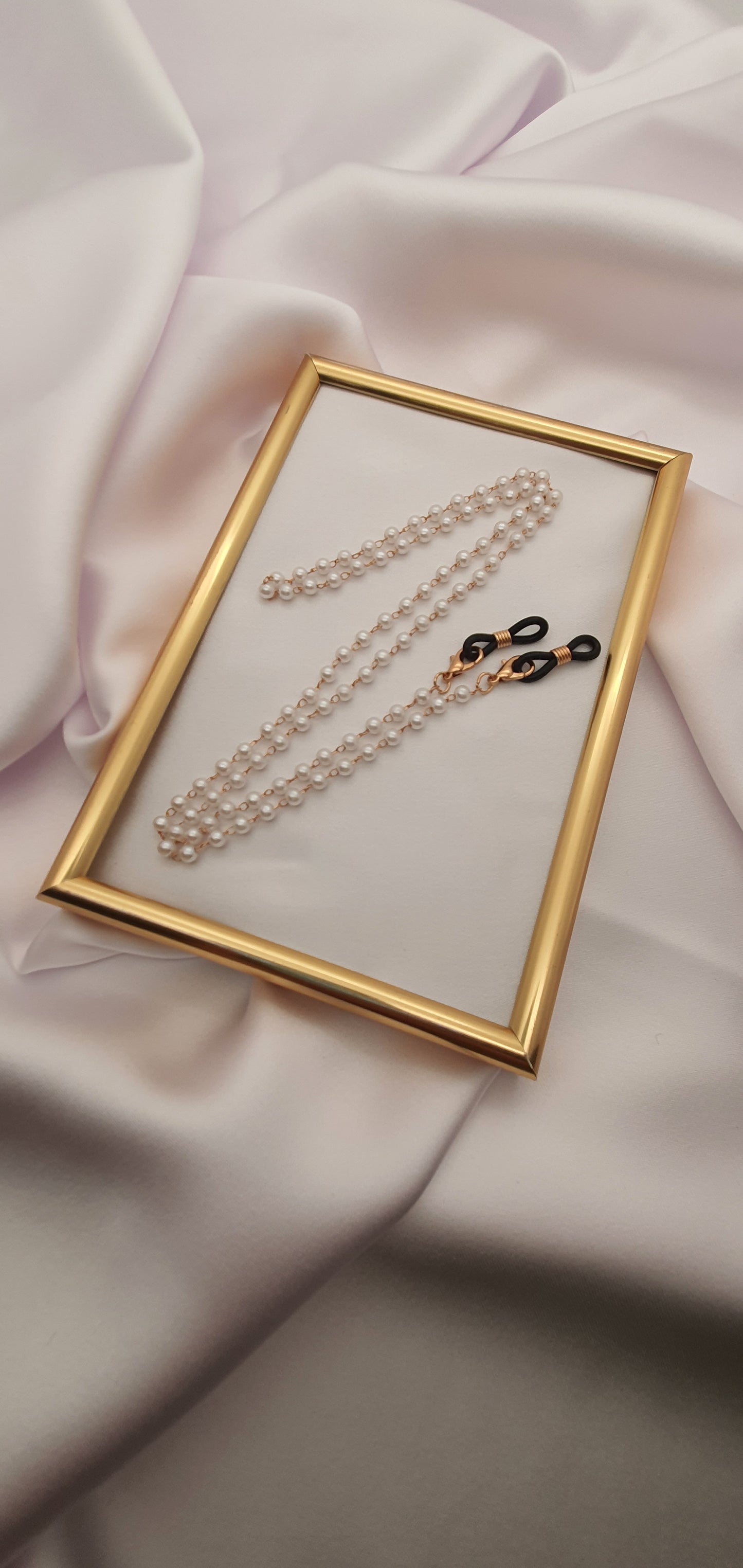 "PEARL MESH" GLASSES CHAIN