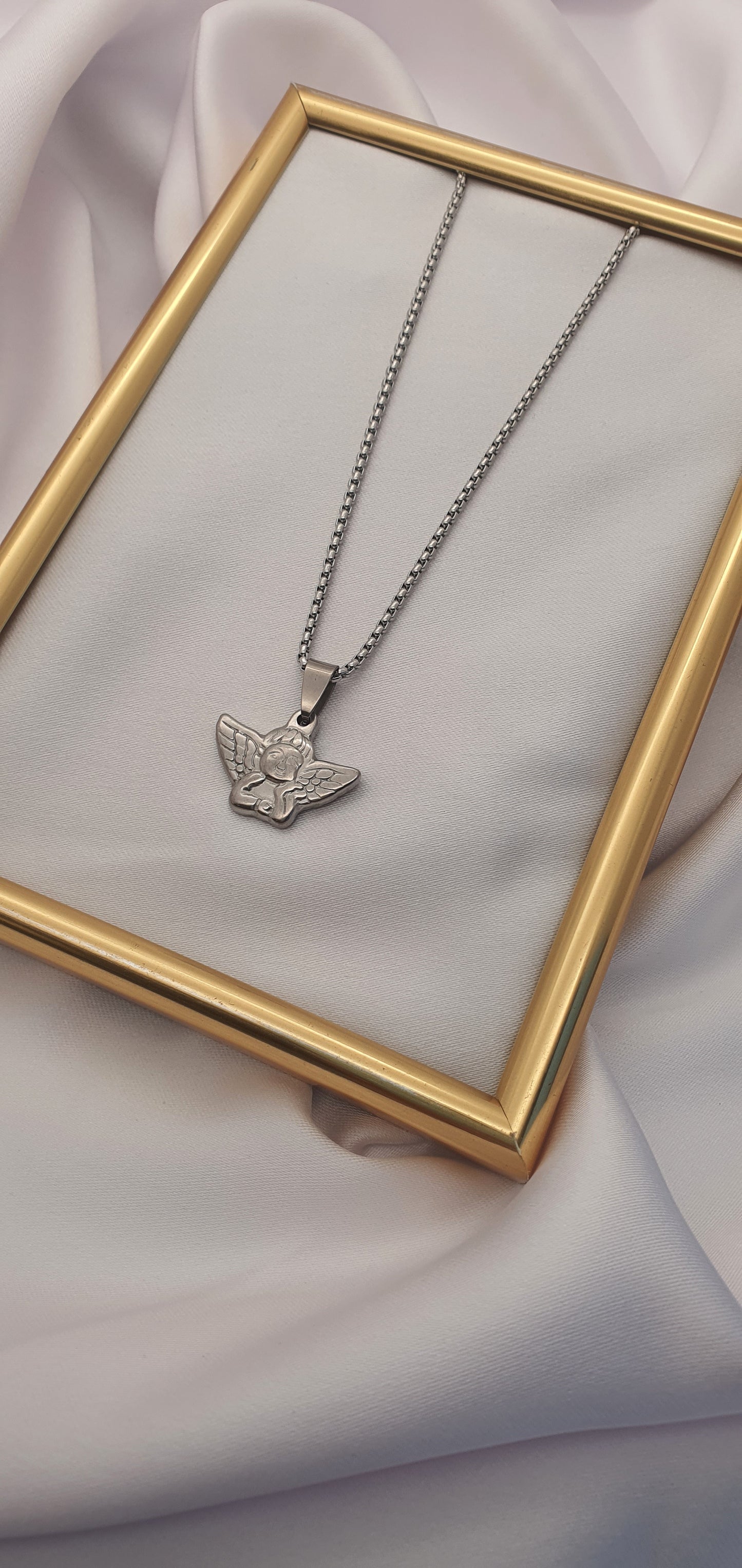 "THE ANGEL'S WATCH" PENDANT NECKLACE | SILVER