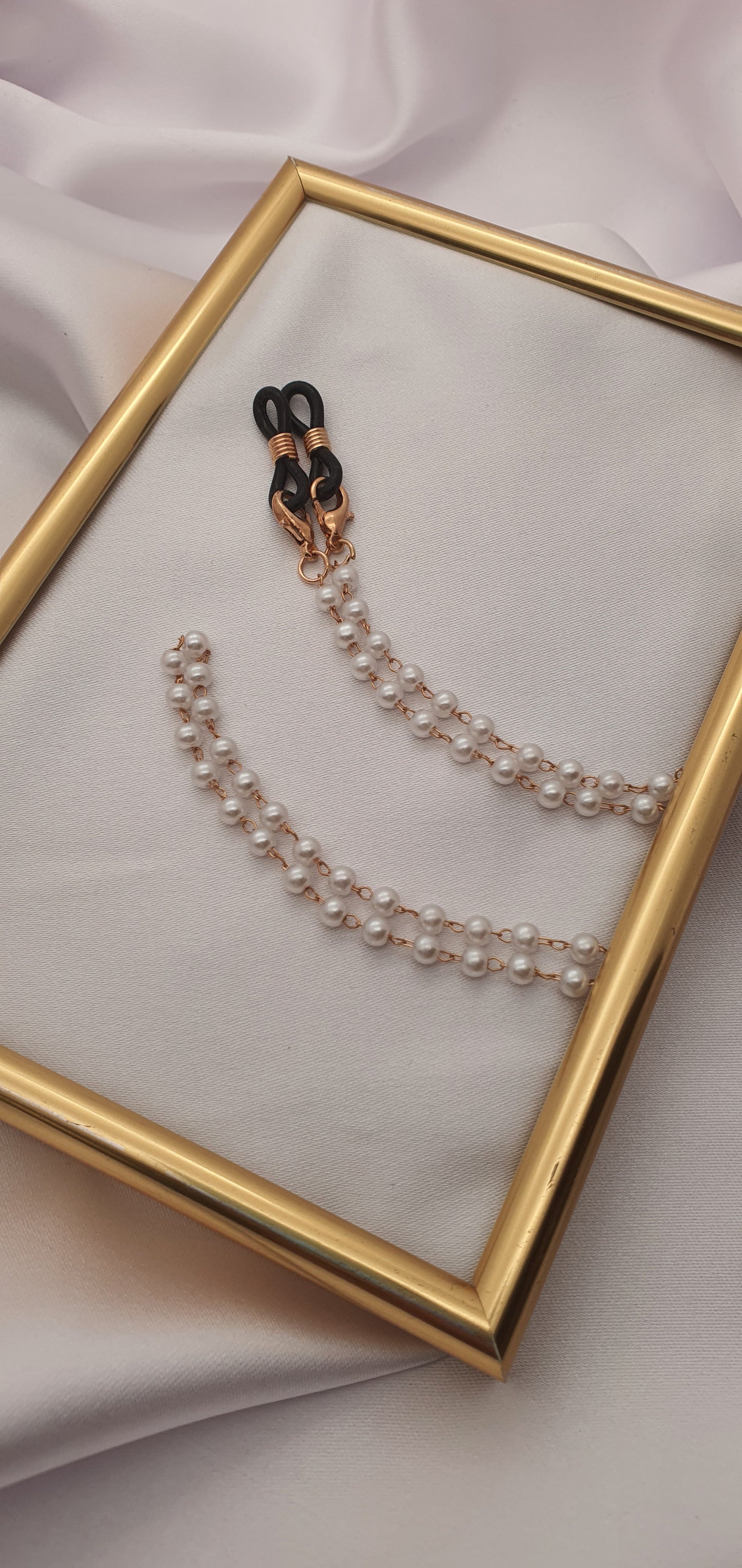 "PEARL MESH" GLASSES CHAIN