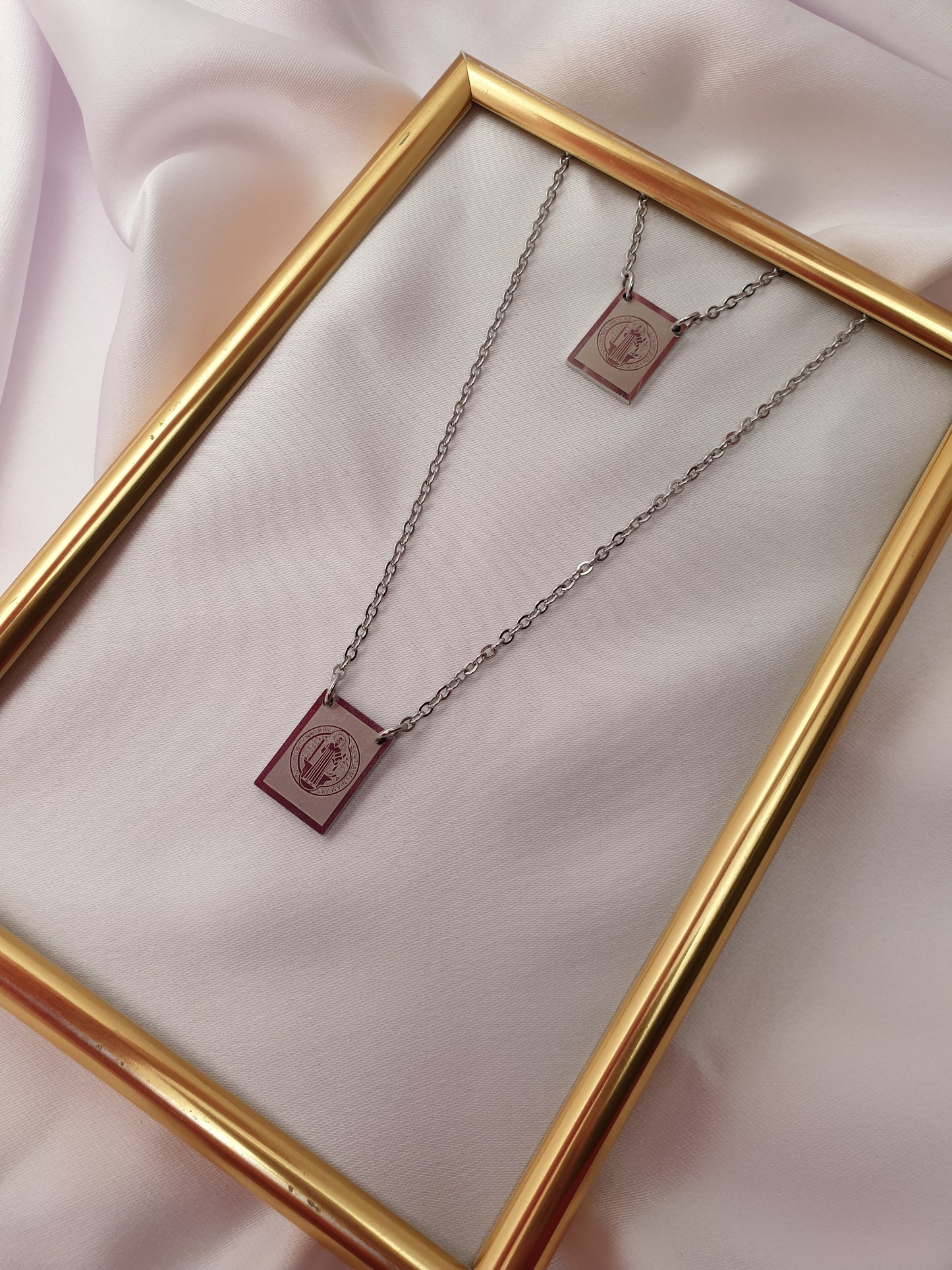 "PHARAOH'S SECRET SCAPULARIS" PENDANT NECKLACE | GOLD / SILVER