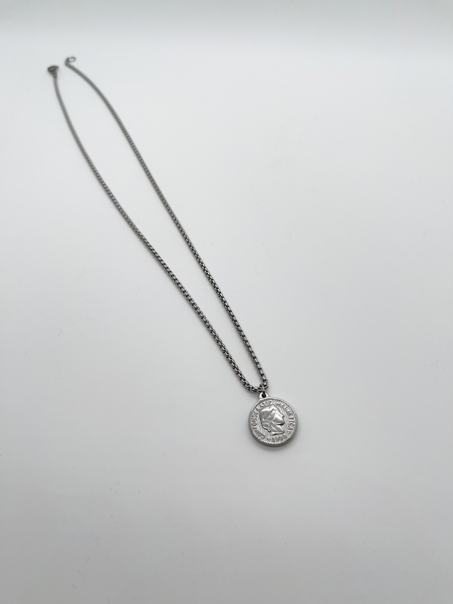 "HELVETICA" PENDANT NECKLACE | SILVER