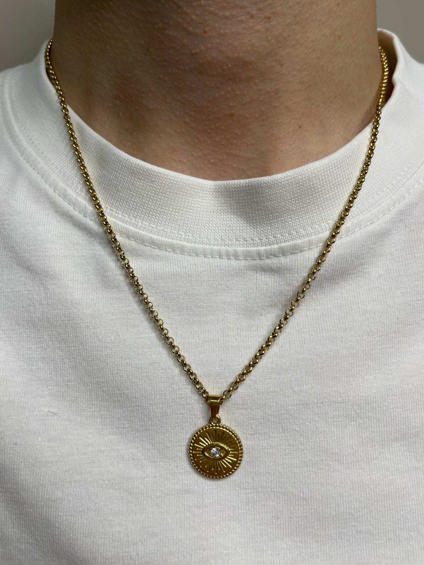"THIRD EYE" PENDANT NECKLACE | GOLD / SILVER