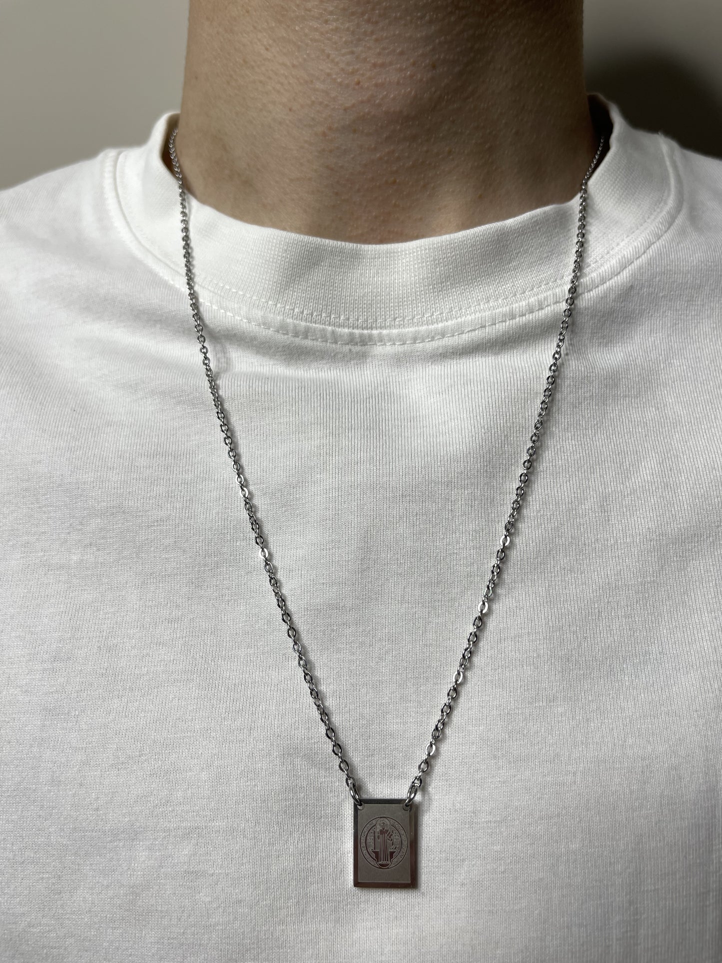 "PHARAOH'S SECRET SCAPULARIS" PENDANT NECKLACE | GOLD / SILVER