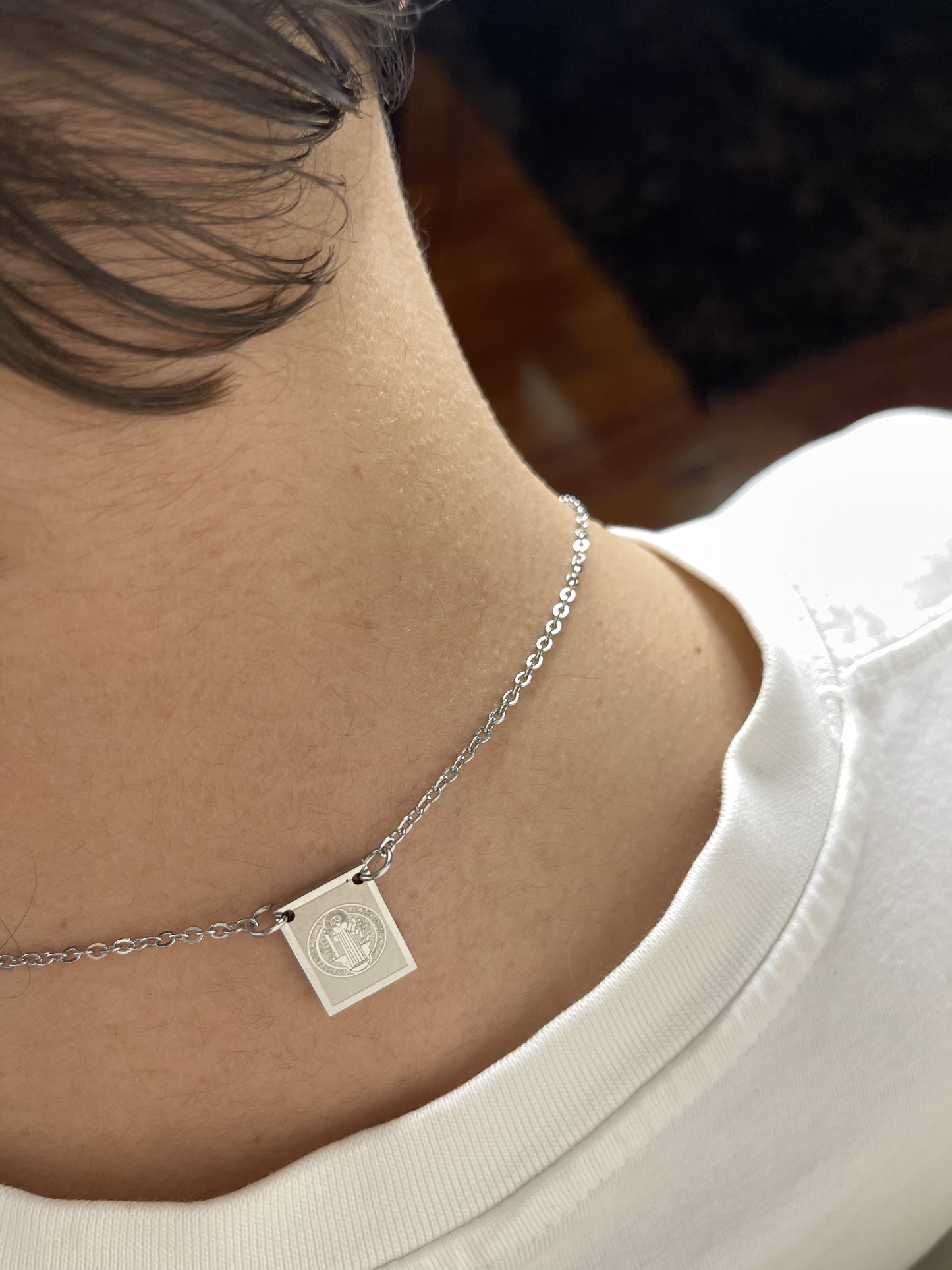 "PHARAOH'S SECRET SCAPULARIS" PENDANT NECKLACE | GOLD / SILVER
