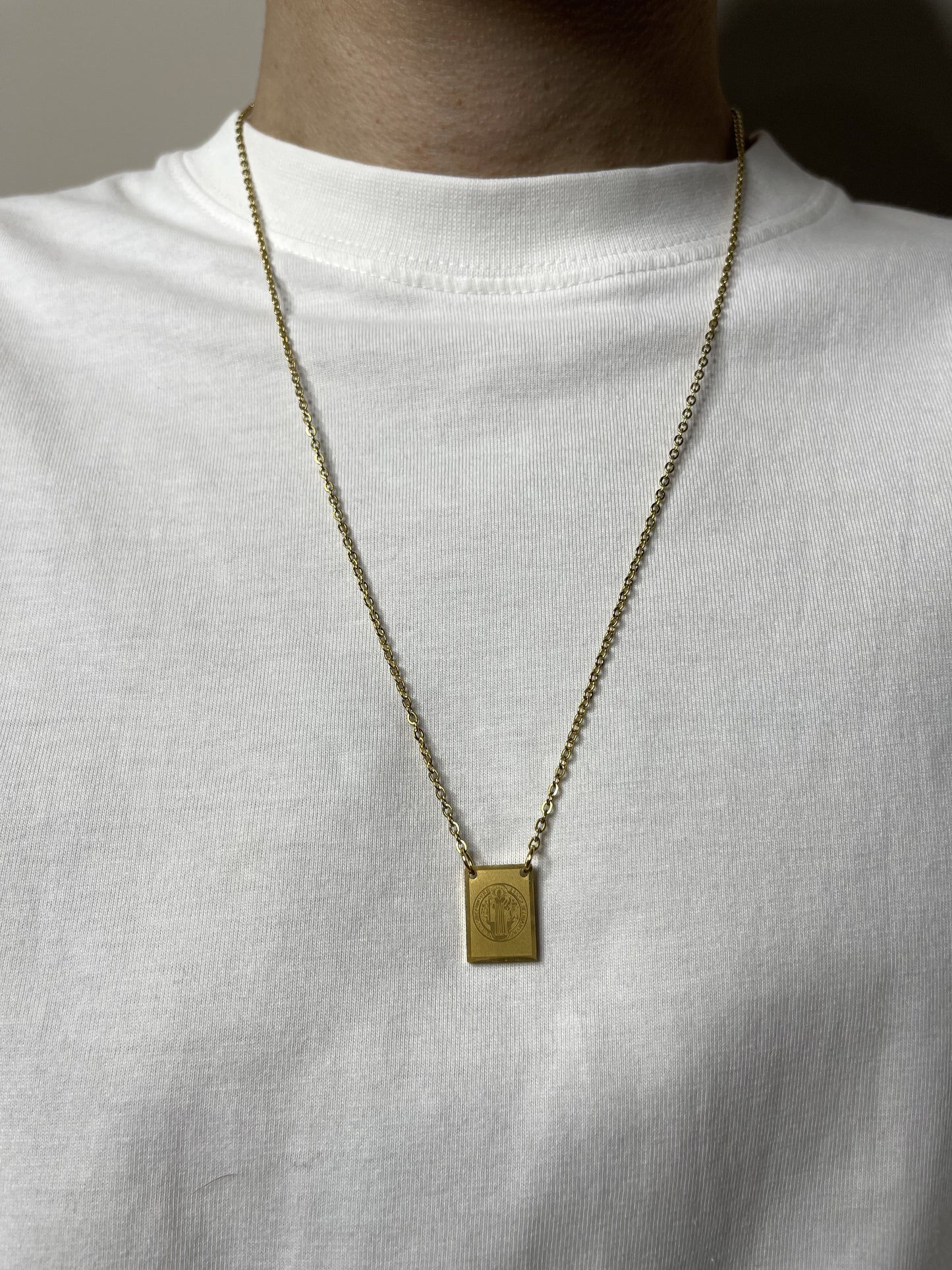 "PHARAOH'S SECRET SCAPULARIS" PENDANT NECKLACE | GOLD / SILVER