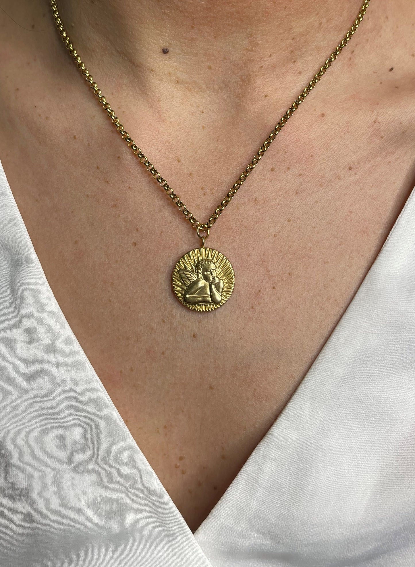 "THE ANGEL'S DESTINY" PENDANT NECKLACE | GOLD / SILVER