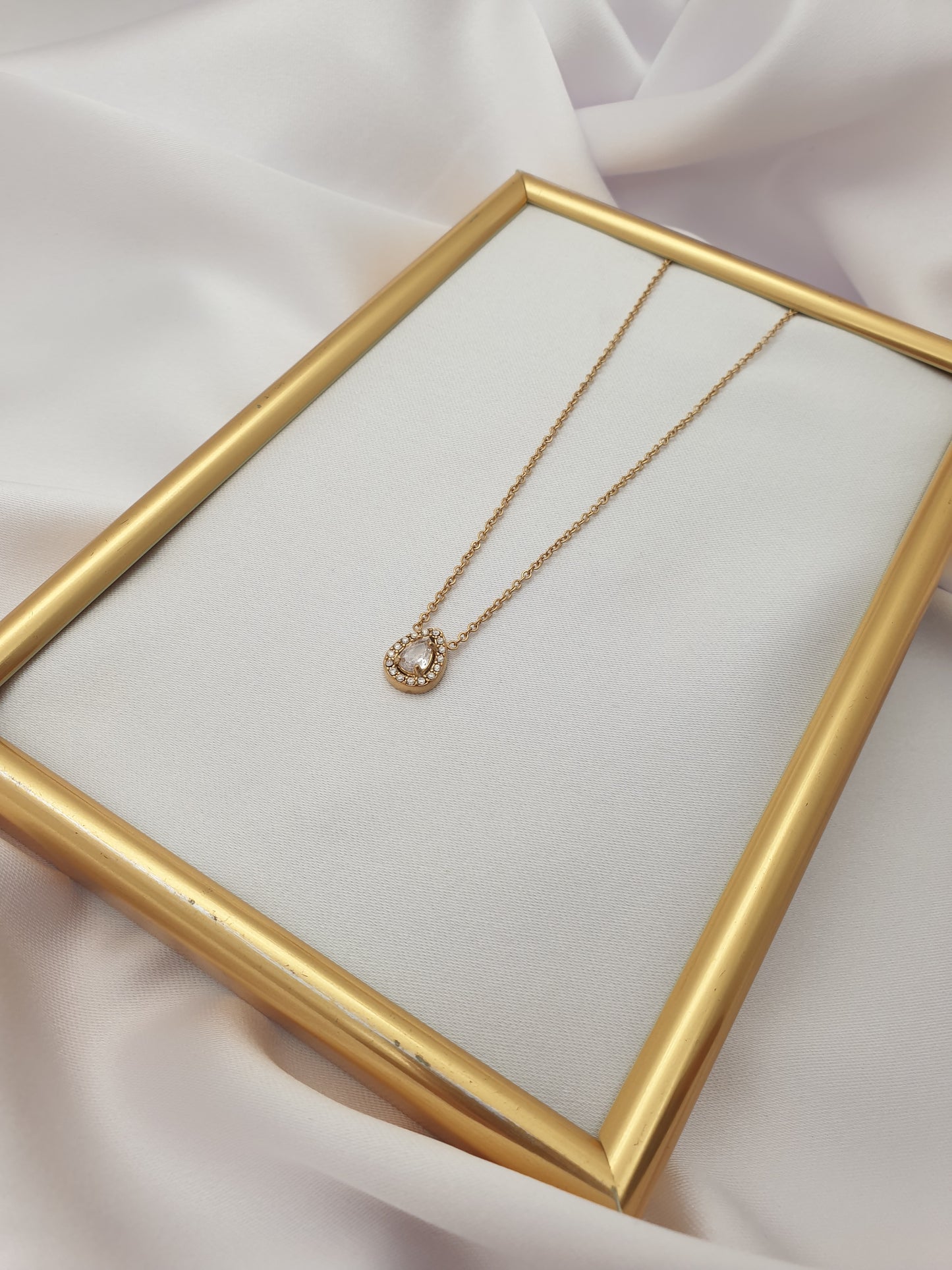 "TEARDROP" NECKLACE | GOLD / SILVER