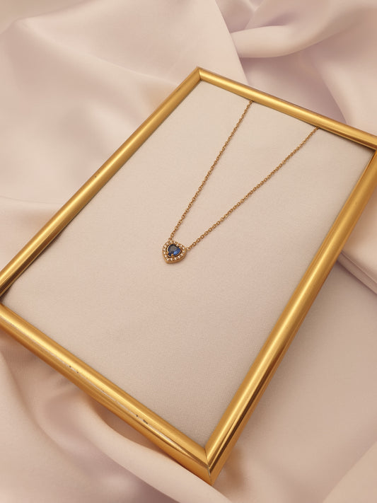 "THE HEART OF THE OCEAN" NECKLACE | GOLD