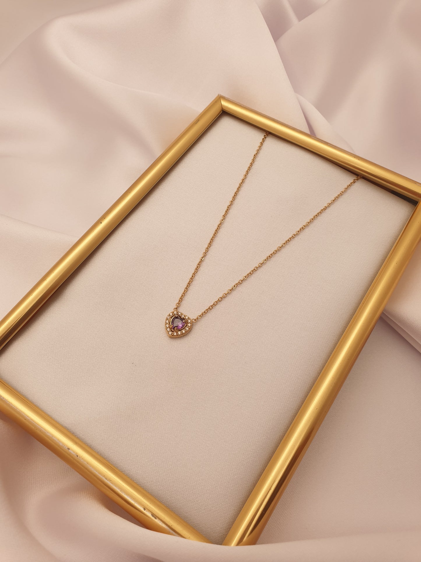 "THE HEART OF THE OCEAN" NECKLACE | GOLD