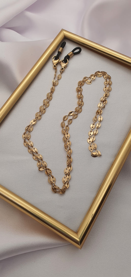 "ALLOY" GLASSES CHAIN | GOLD / SILVER