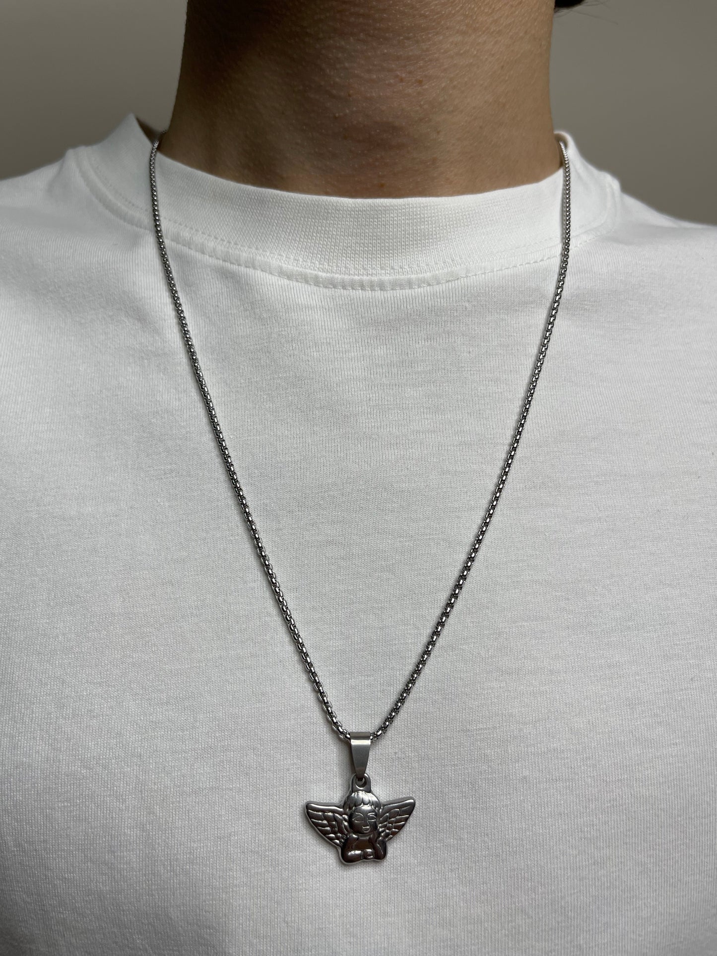 "THE ANGEL'S WATCH" PENDANT NECKLACE | SILVER
